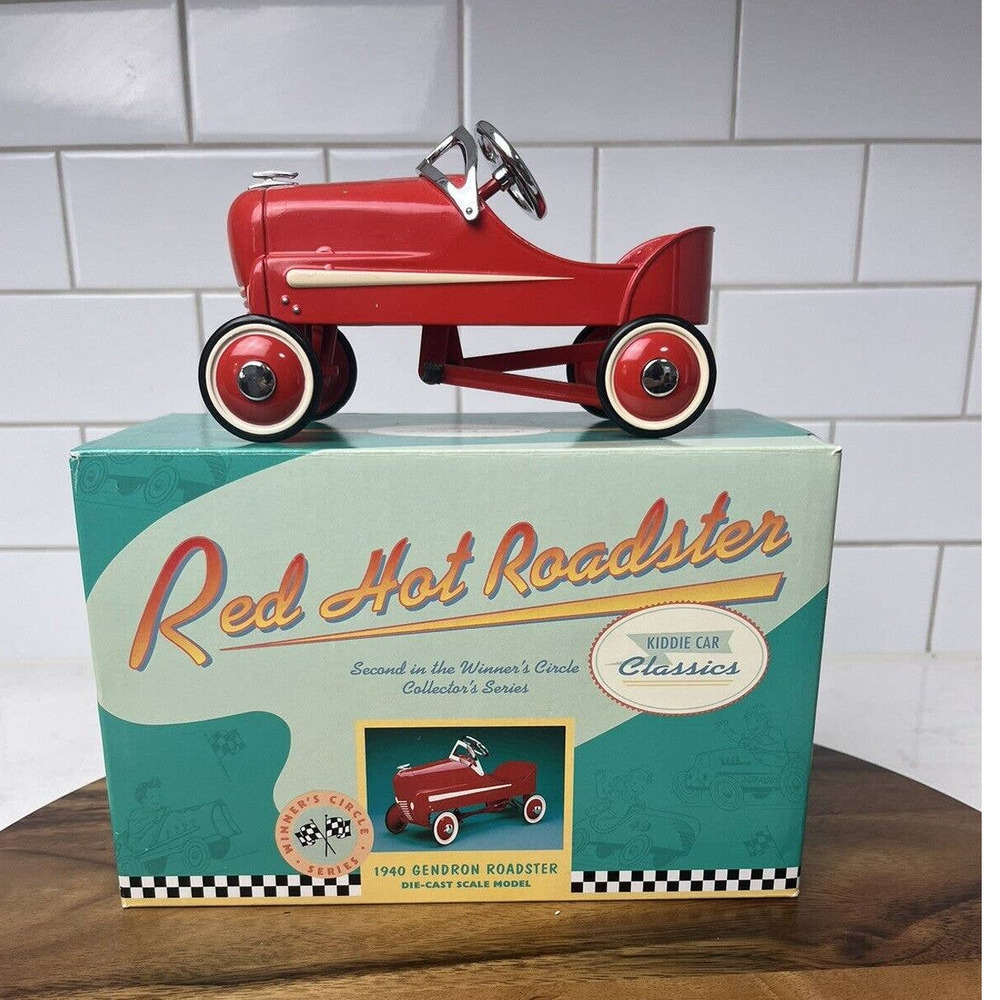 HALLMARK KIDDIE CAR CLASSIC RED HOT 1940 GENDRON ROADSTER
